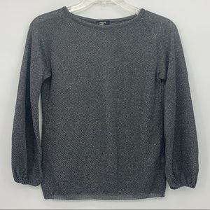 Philippe Adec Metallic Balloon Sleeve Sweater SM